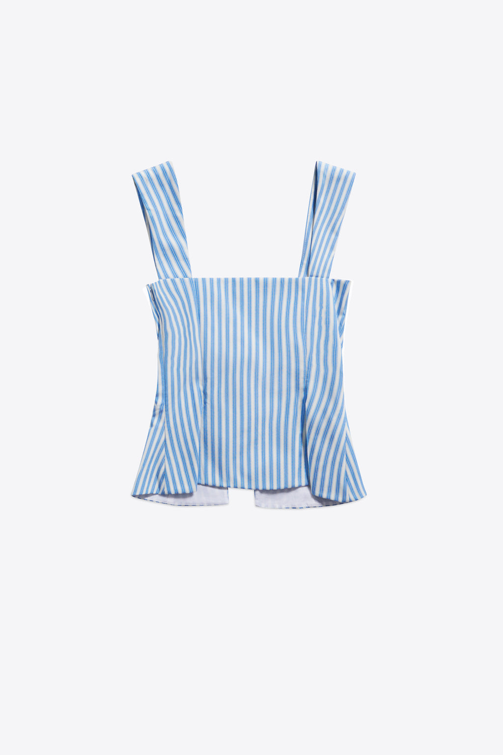 Crystal Grommet Poplin Corset Top