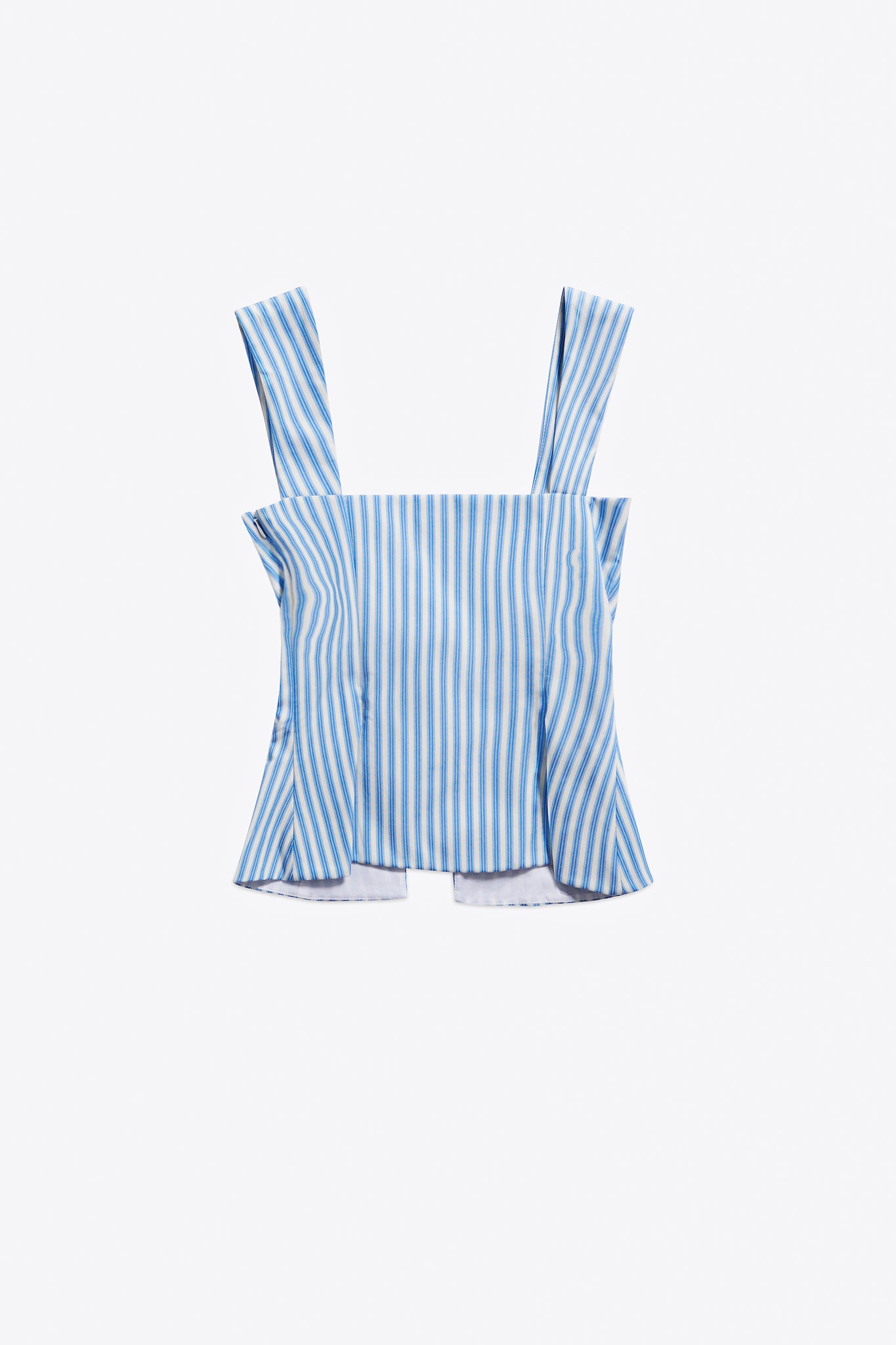 Crystal Grommet Poplin Corset Top
