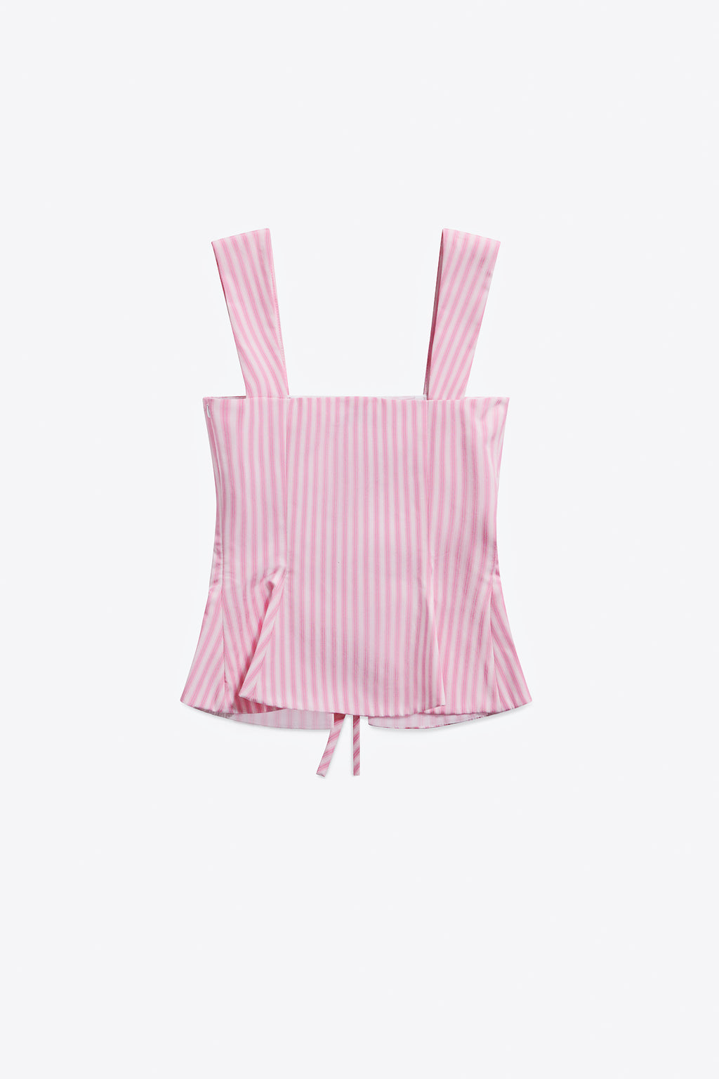 Crystal Grommet Poplin Corset Top