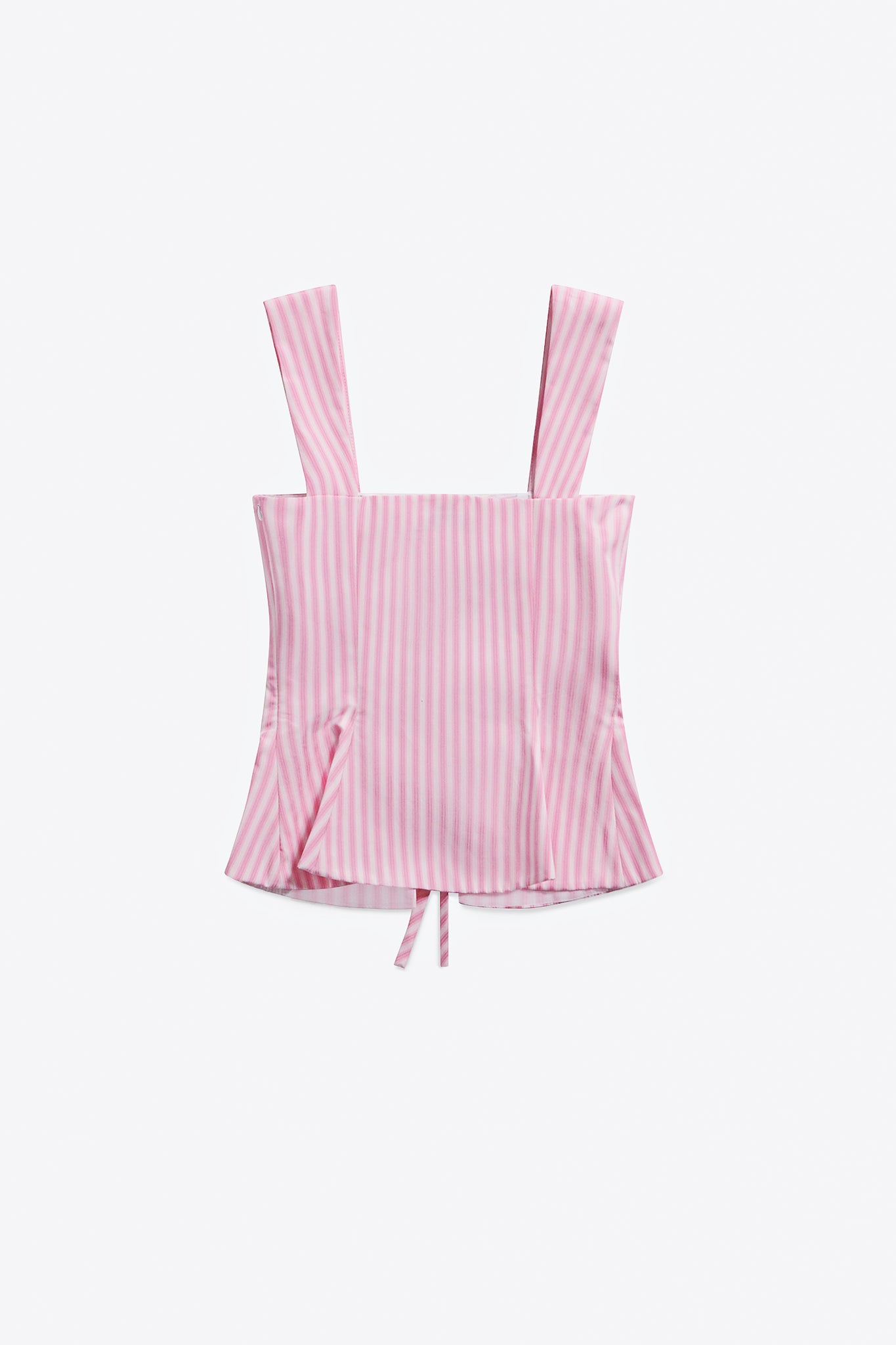 Crystal Grommet Poplin Corset Top
