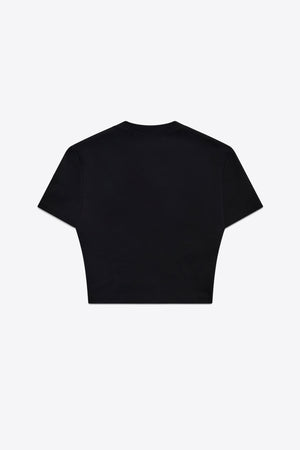 Crystal Flower Cropped T-Shirt