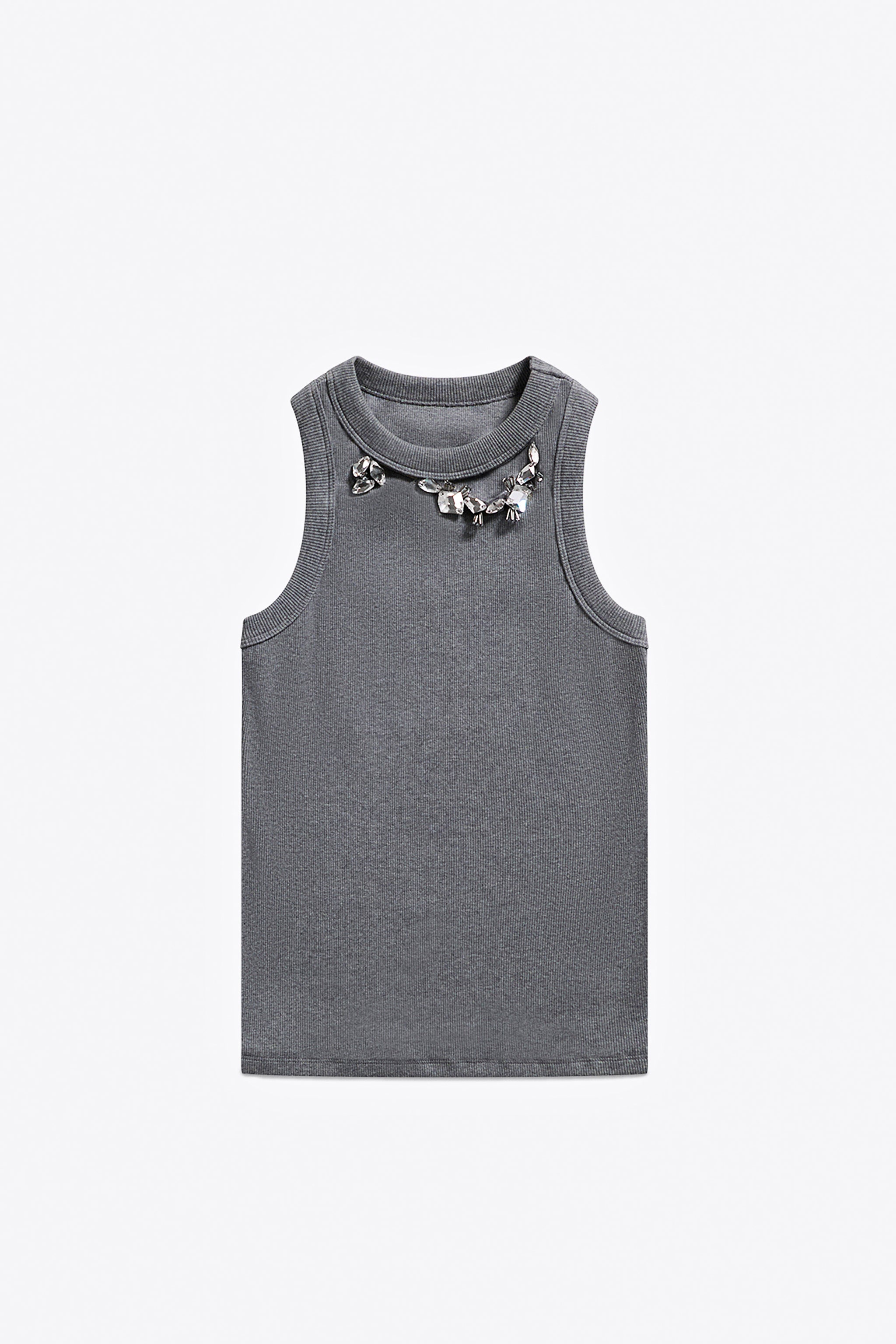 トップス NKNIT washed cup tank top GRAY トップス NKNIT washed cup tank top GRAY トップス NKNIT