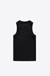 Distressed Crystal Ribbed Knit Tank Top