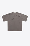 Distressed Crystal Embellished Graphic T-Shirt