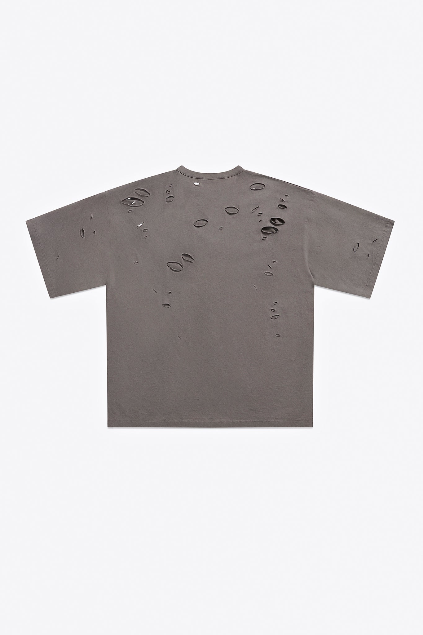 Distressed Crystal Embellished Graphic T-Shirt