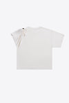 Crystal Cluster Asymmetrical Short Sleeve T-Shirt