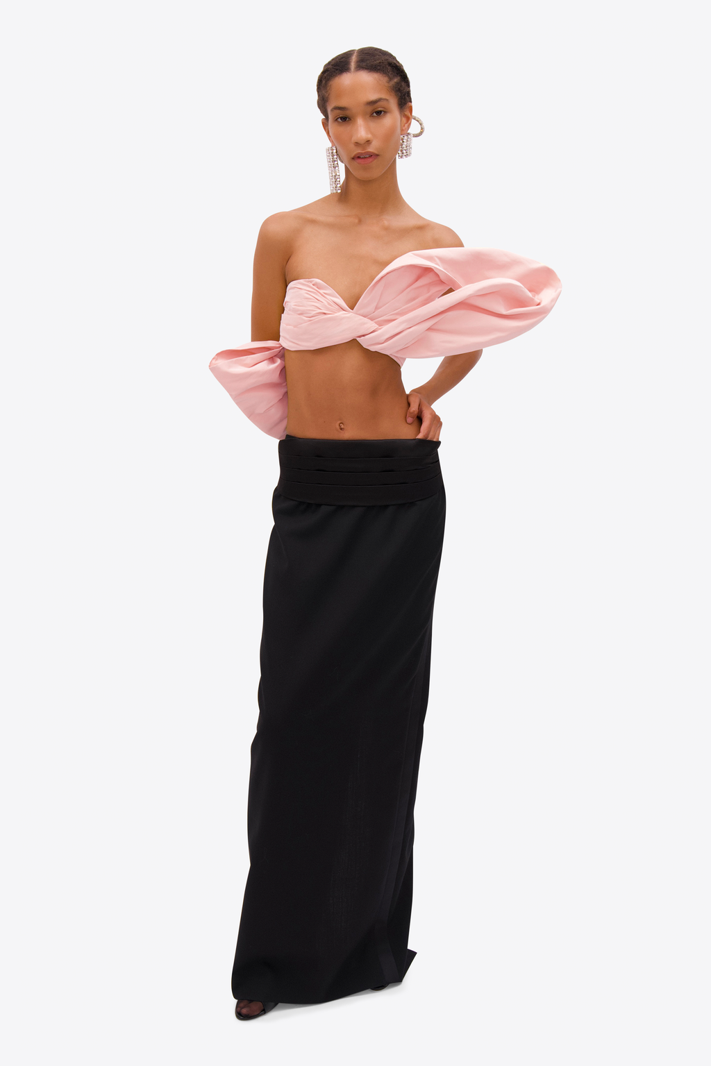 Taffeta Knot Bandeau Top