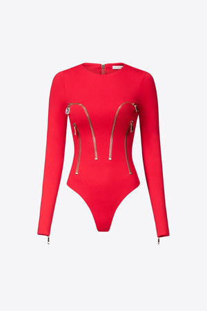 Long Sleeve Zipper Bodysuit