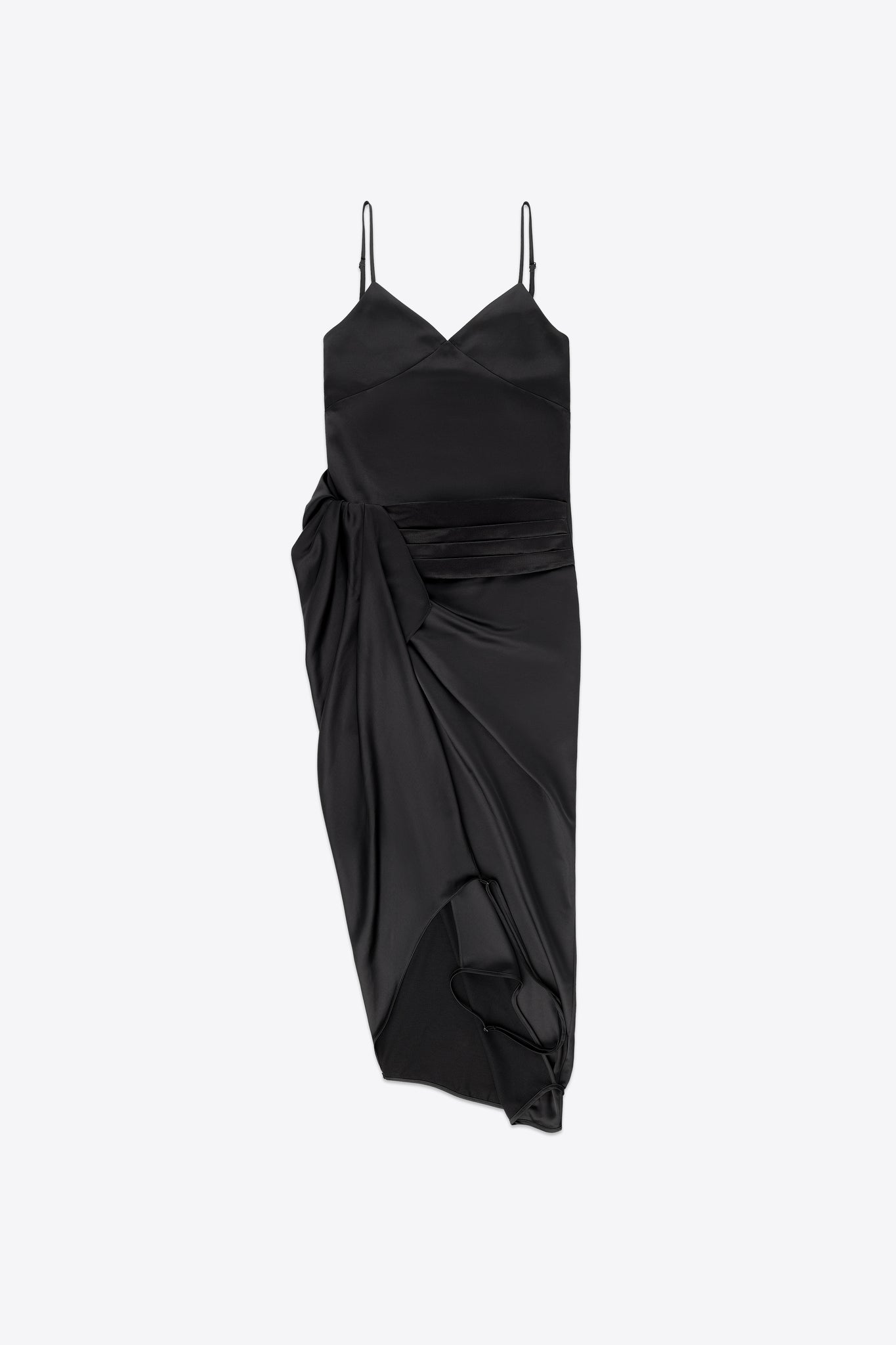 Tuxedo Slip Dress