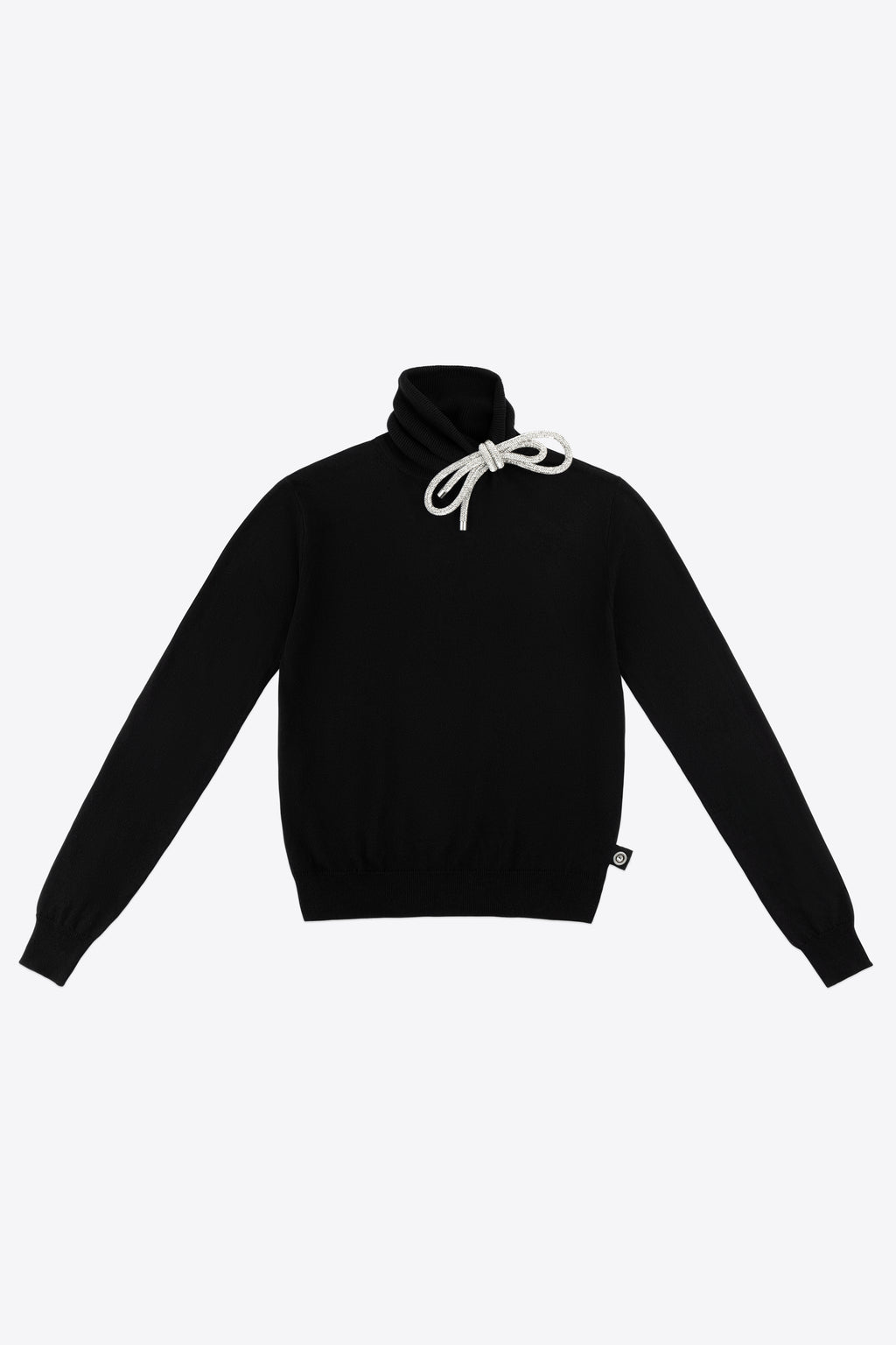 Crystal Knot Turtleneck Sweater