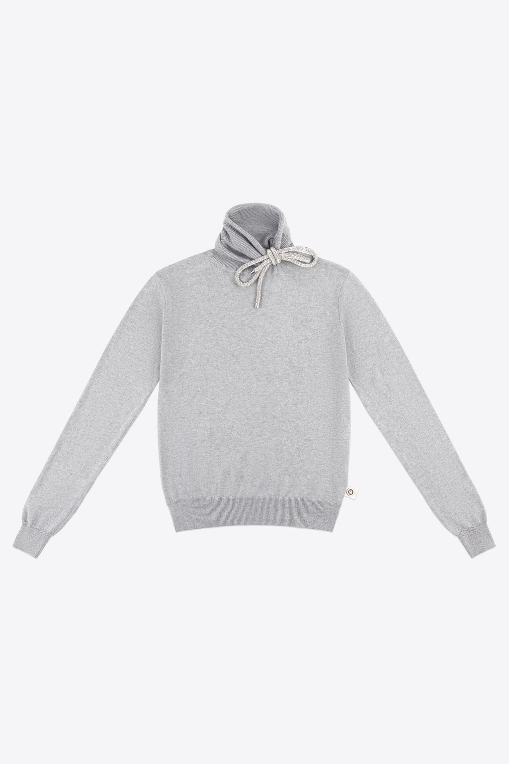 Crystal Knot Turtleneck Sweater