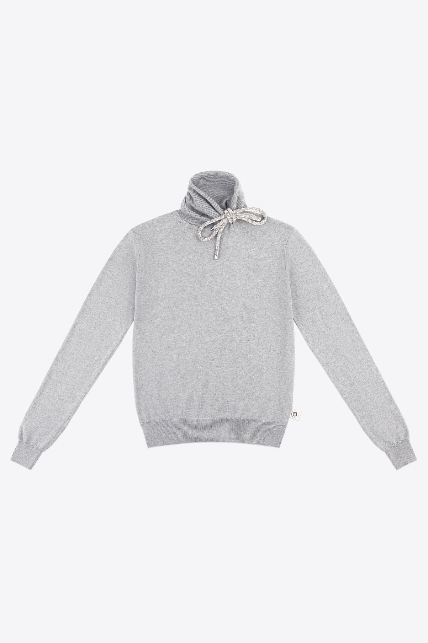 Crystal Knot Turtleneck Sweater