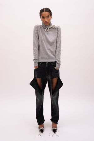Hotfix Thigh Slash Jean