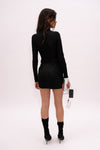 Wrapped Satin Mini Skirt