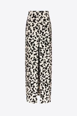 Dalmatian Denim Midi Skirt