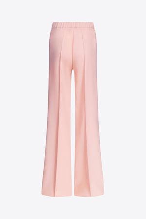 Crystal Embellished Bow Wide Leg Trouser