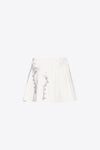 Crystal Rosette Poplin Skort