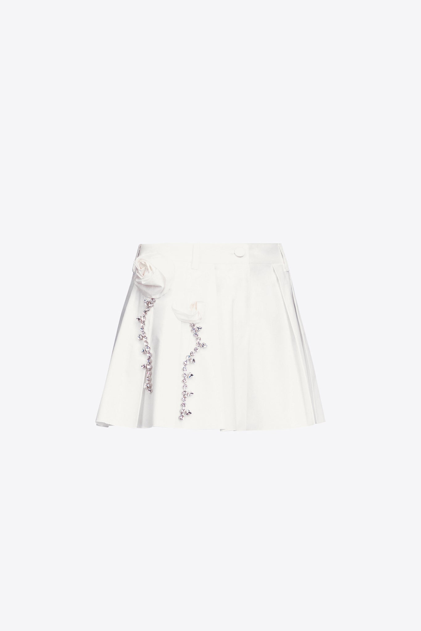 Crystal Rosette Poplin Skort