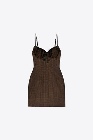 Crystal Hotfix Mini Dress