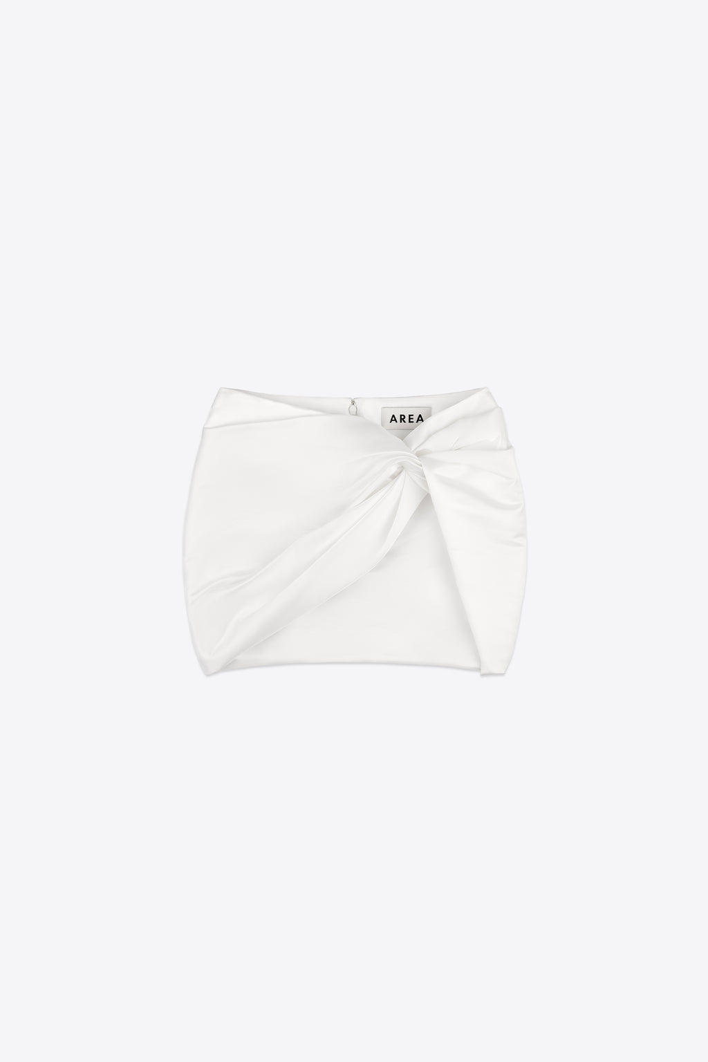 Wrapped Satin Mini Skirt