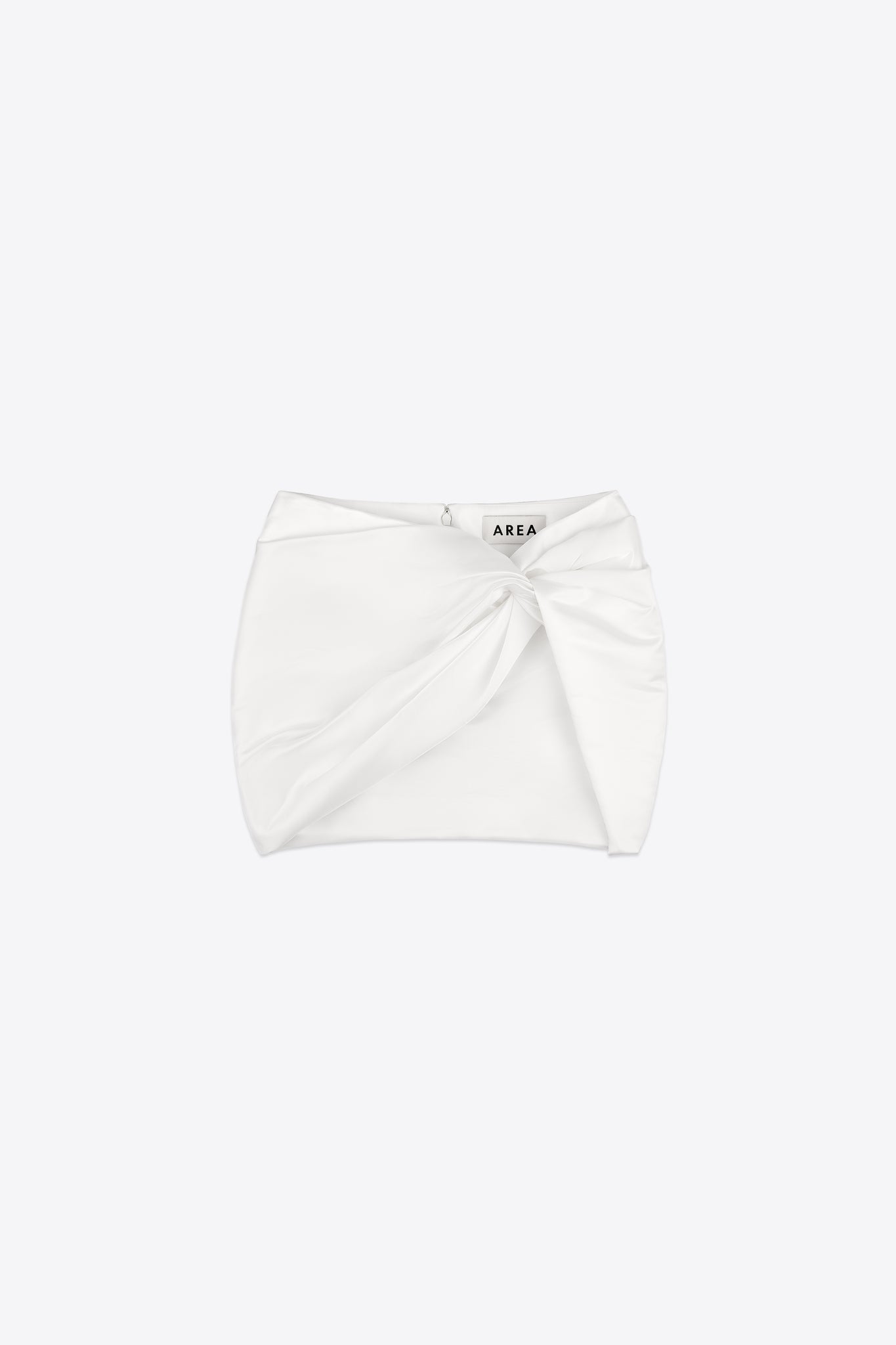 Wrapped Satin Mini Skirt