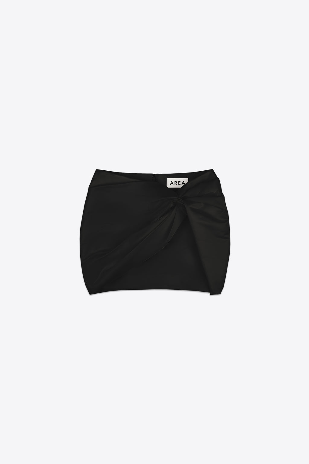 Wrapped Satin Mini Skirt