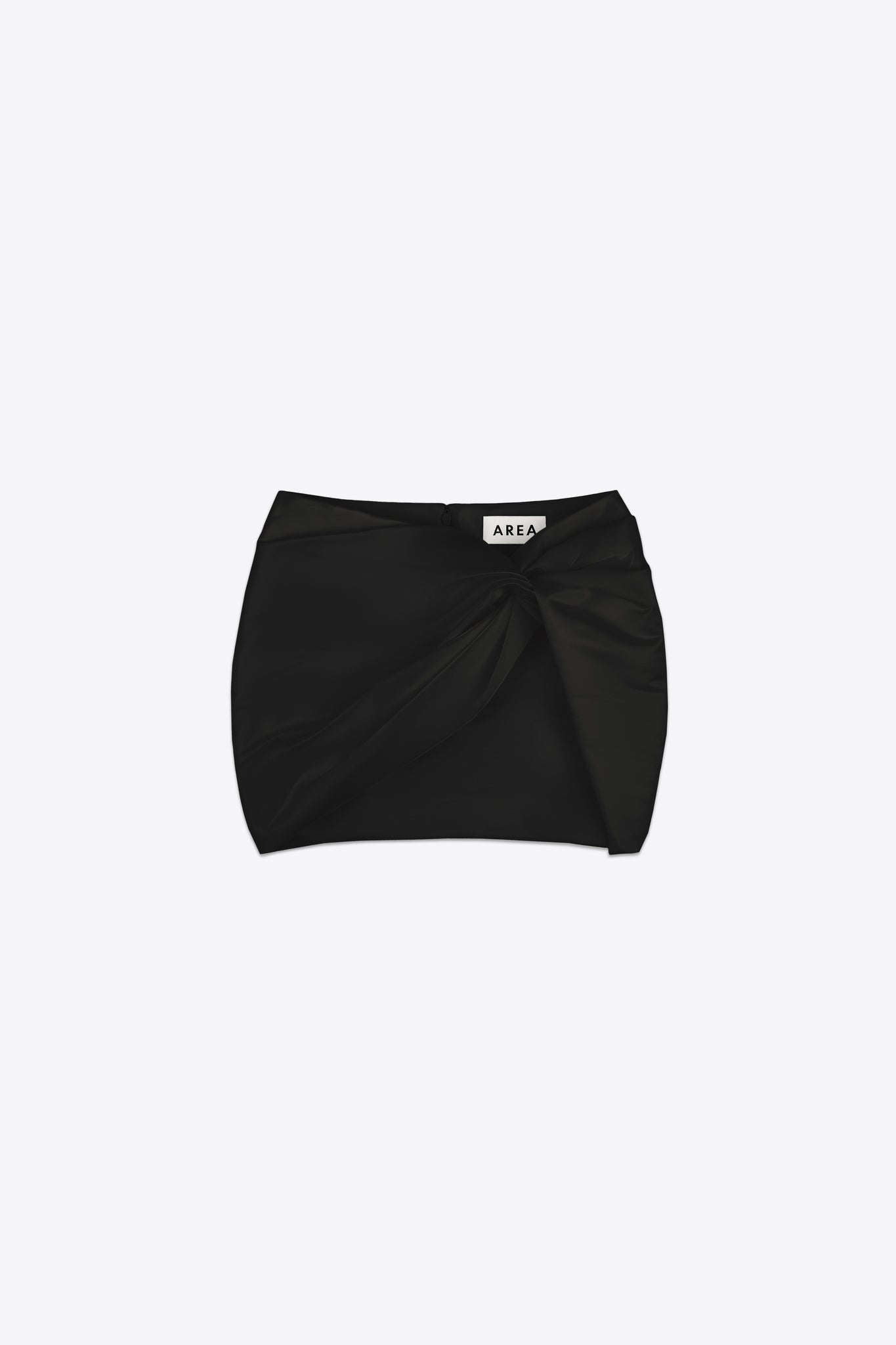 Wrapped Satin Mini Skirt