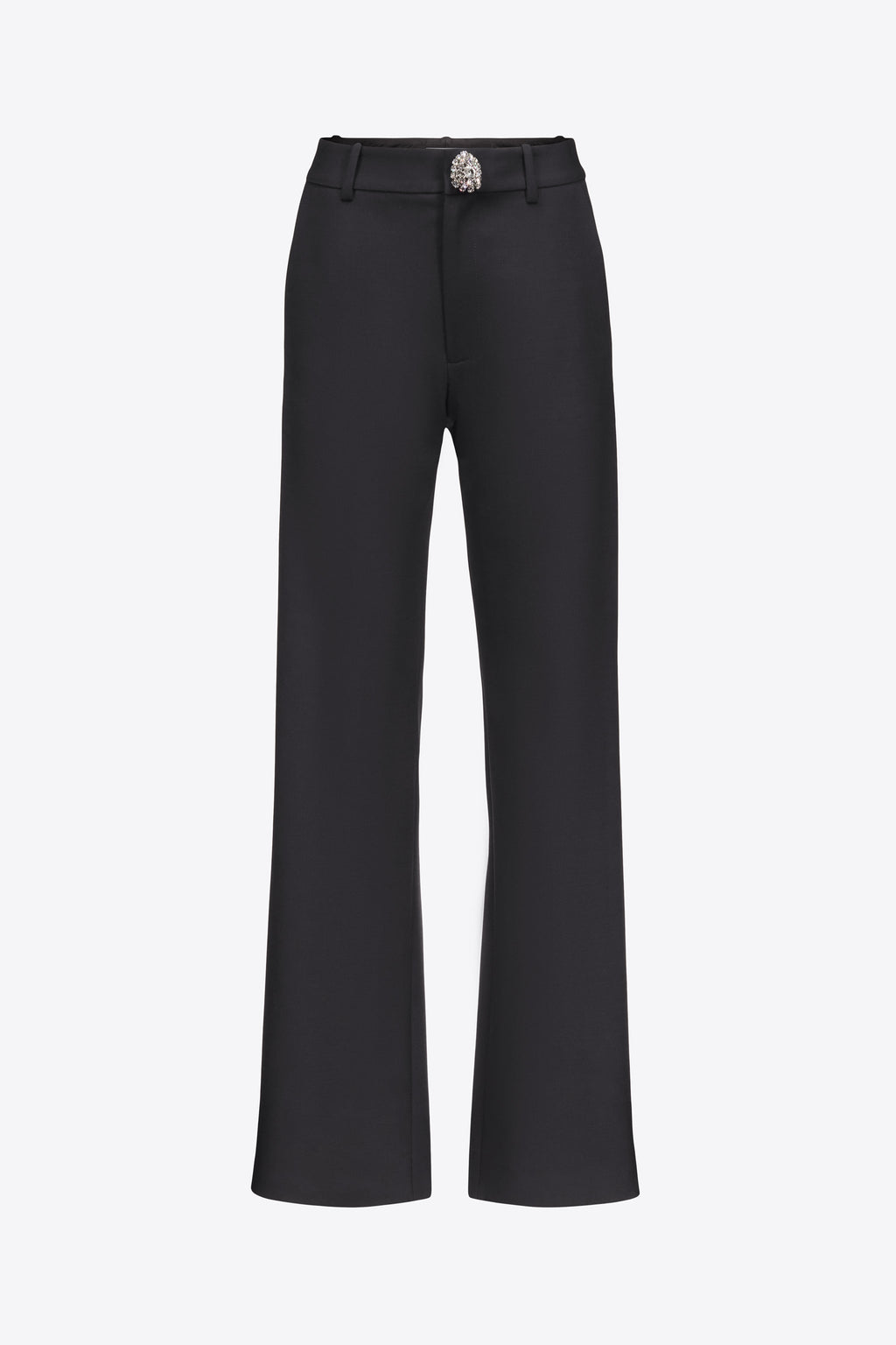 Crystal Button Slit Trouser